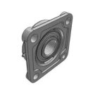 SKF 4 Hole Cylindrical Flange Bearing Unit 50 mm Inside Diameter Cast Iron Housing UCF 310