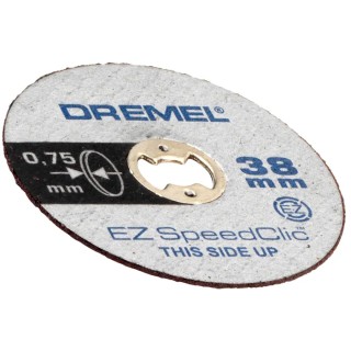 Dremel Multitool Accessory EZ SpeedClic 3.2mm Shank Diameter Cutting Discs 14mm Max Working Depth 5-Piece 2615S409JB
