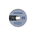 Dremel Multitool Accessory EZ SpeedClic 3.2mm Shank Diameter Cutting Discs 14mm Max Working Depth 5-Piece 2615S409JB