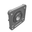 SKF 4 Hole Cylindrical Flange Bearing Unit 36.51 mm ID Steel Housing Set Screw Locking UCF 207-23