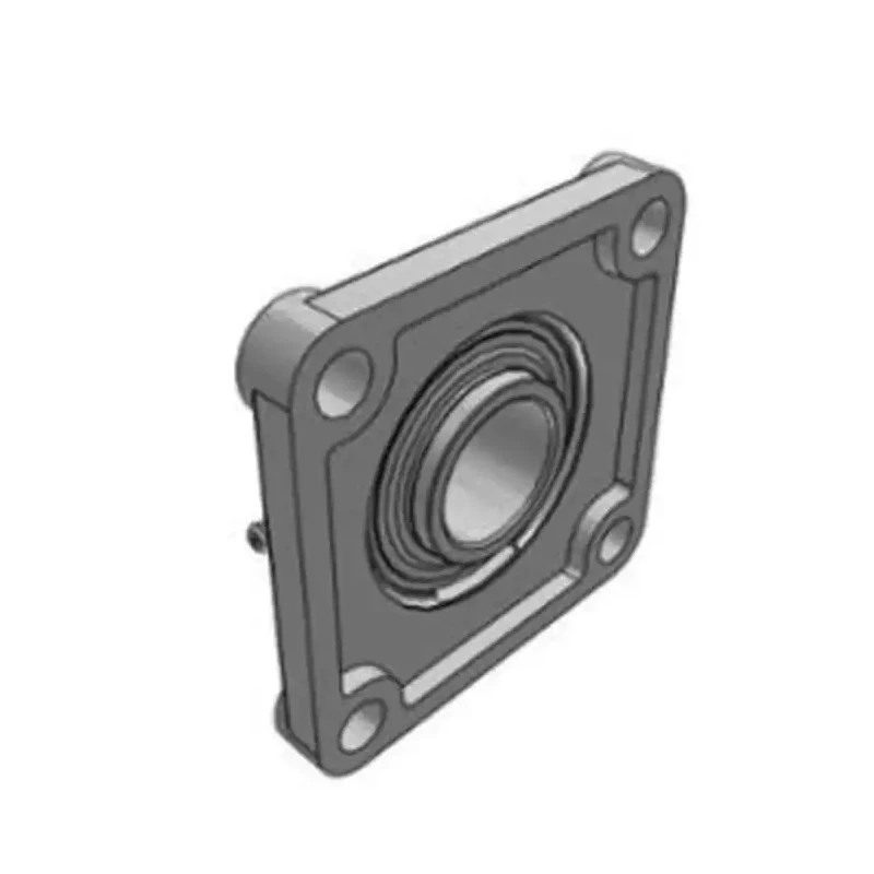 SKF 4 Hole Cylindrical Flange Bearing Unit 36.51 mm ID Steel Housing Set Screw Locking UCF 207-23