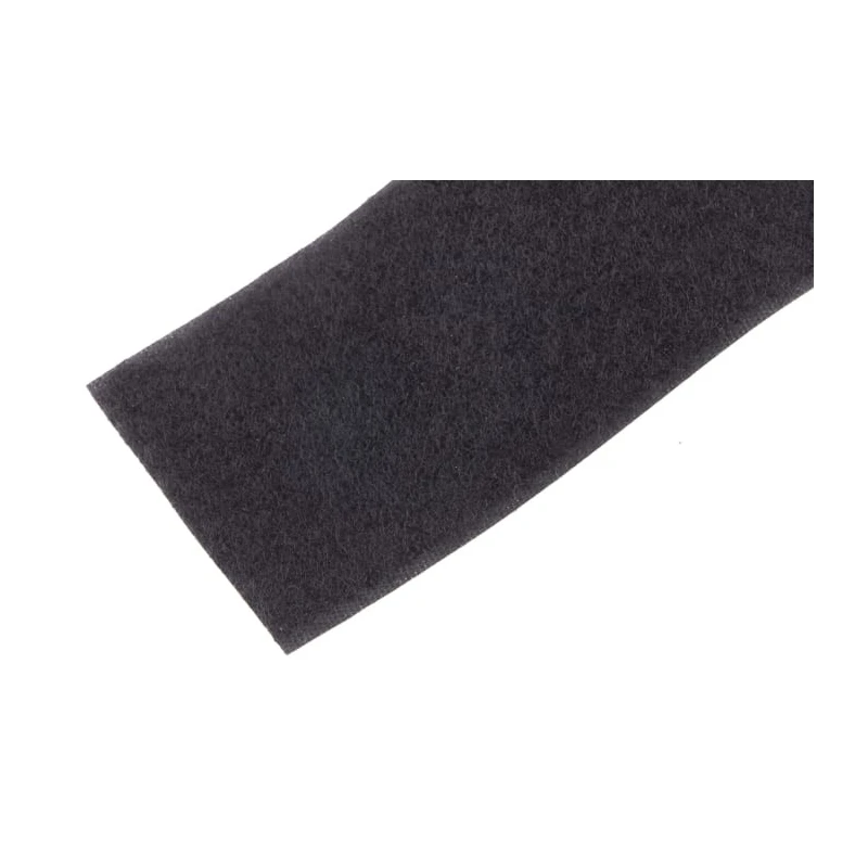 RS PRO Black Hook & Loop Tape, 50mm x 1 m, Nylon Material, United Kingdom Origin 890-4174