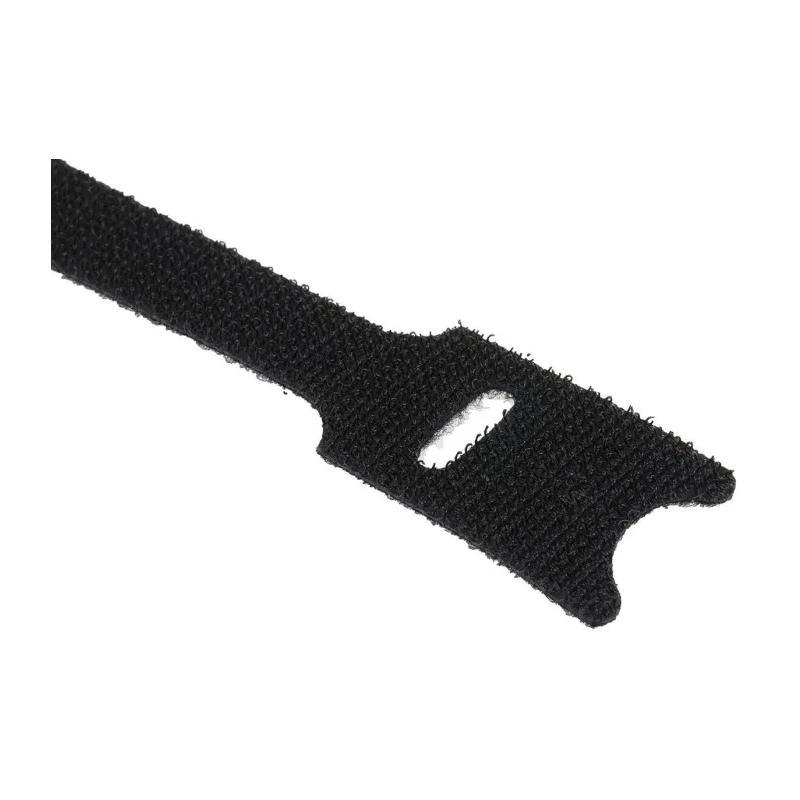 RS PRO Black Polypropylene Hook & Loop Tape 20mm Width x 200mm Length, Pack of 50 890-4206