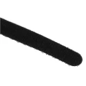 RS PRO Black Polypropylene Hook & Loop Tape 20mm Width x 200mm Length, Pack of 50 890-4206