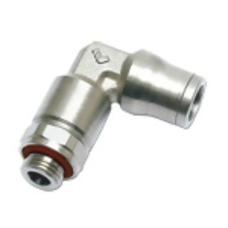 Legris Pneumatic Fitting Series Male Push-in Tubing Connector G 1/8 in Thread, 6mm Tube Size, Nickel Plated Brass LF3600