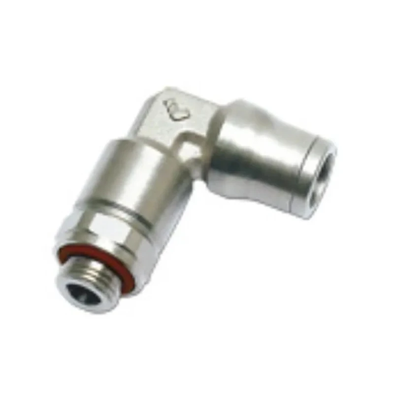Legris Pneumatic Fitting Series Male Push-in Tubing Connector G 1/8 in Thread, 6mm Tube Size, Nickel Plated Brass LF3600