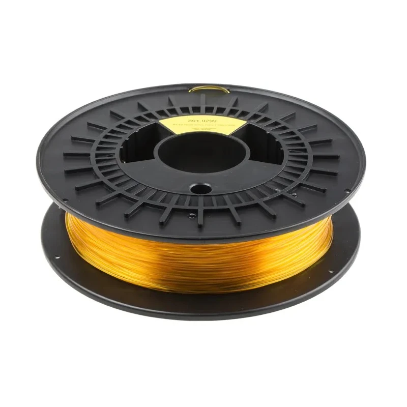 RS PRO 1.75 mm Translucent Yellow PET-G 3D Printer Filament, 500 g 891-9299