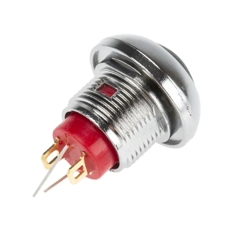 RS PRO Illuminated Miniature Push Button Switch Momentary Screw Mount SPST Yellow LED IP67 50 V dc 250 V 891-9858