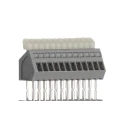 WAGO 12-Contact PCB Terminal Block 2.5 mm Pitch, 1 Row, Polyamide Housing, 6A Current Rating, 160V Voltage 233-212