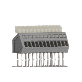 WAGO 12-Contact PCB Terminal Block 2.5 mm Pitch, 1 Row, Polyamide Housing, 6A Current Rating, 160V Voltage 233-212
