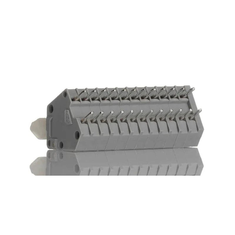 WAGO 12-Contact PCB Terminal Block 2.5 mm Pitch, 1 Row, Polyamide Housing, 6A Current Rating, 160V Voltage 233-212