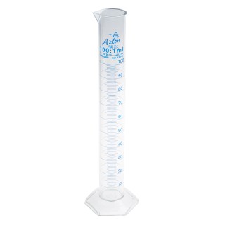 RS PRO Polymethylpentene Measuring Cylinder 100ml 250mm Length 891-9993