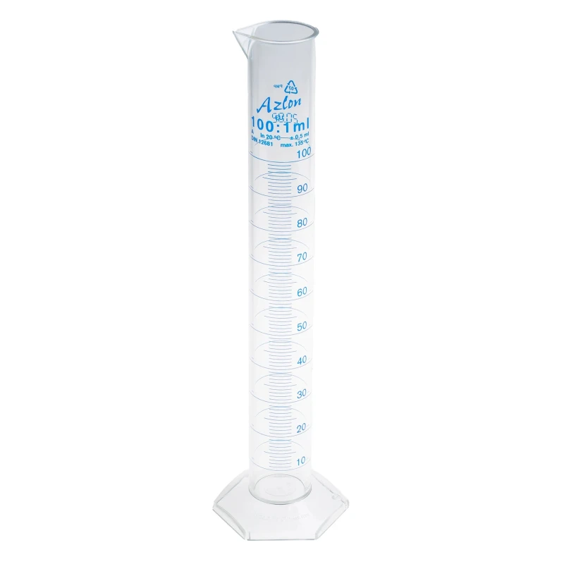 RS PRO Polymethylpentene Measuring Cylinder 100ml 250mm Length 891-9993