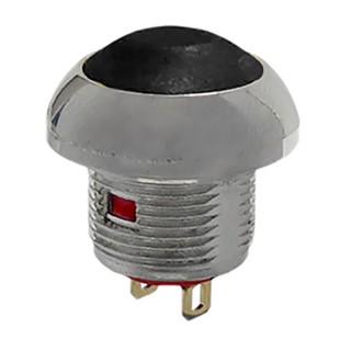 RS PRO Miniature Push Button Switch Momentary Screw Mount 13.6 mm Cutout SPST Black LED IP67 50V dc 250V ac 891-9839