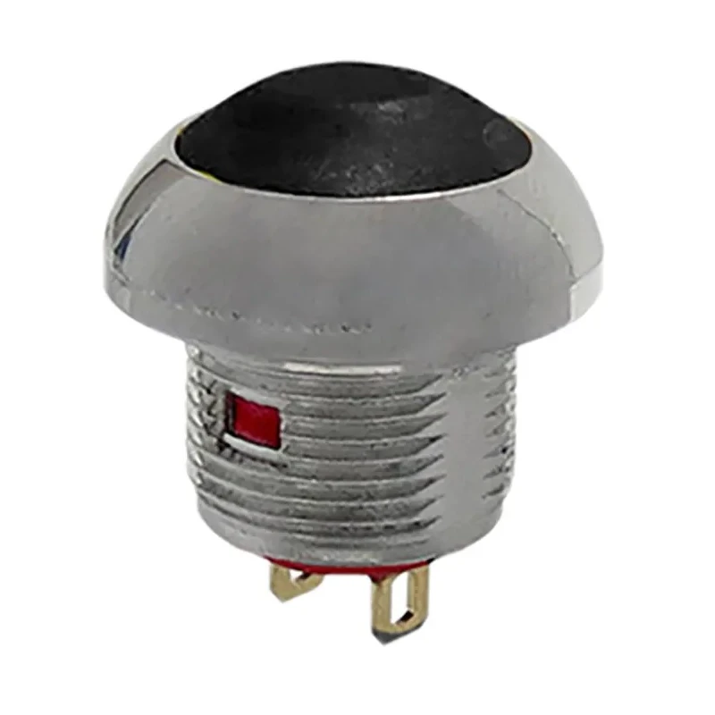 RS PRO Miniature Push Button Switch Momentary Screw Mount 13.6 mm Cutout SPST Black LED IP67 50V dc 250V ac 891-9839