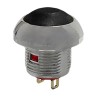 RS PRO Miniature Push Button Switch Momentary Screw Mount 13.6 mm Cutout SPST Black LED IP67 50V dc 250V ac 891-9839