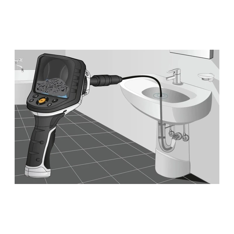 Laserliner 9 mm Probe Inspection Camera Kit 5000 mm Probe Length 640 x 480 pixel Resolution LED Illumination 092.943A