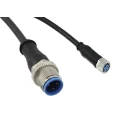 TE Connectivity Female 3 Way Straight to Male 3 Way Straight Sensor Actuator Cable 1.5m 60V AC 2273110-4