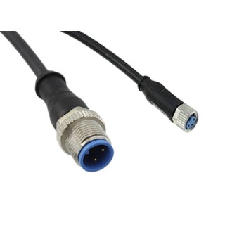 TE Connectivity Female 3 Way Straight to Male 3 Way Straight Sensor Actuator Cable 1.5m 60V AC 2273110-4