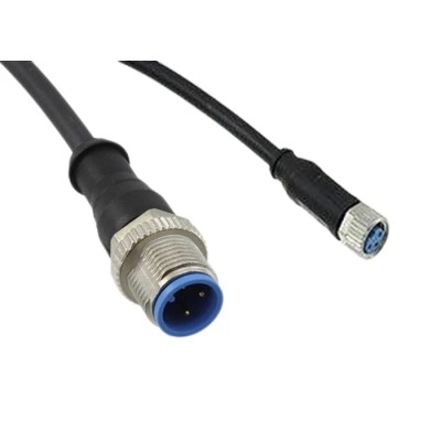 TE Connectivity Female 3 Way Straight to Male 3 Way Straight Sensor Actuator Cable 1.5m 60V AC 2273110-4