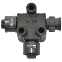 Amphenol Industrial T Circular Connector Adapter 4 Female 4 Male 300V 5A LTW X-Lok Series AB-AD-040404-FFM-TQ001