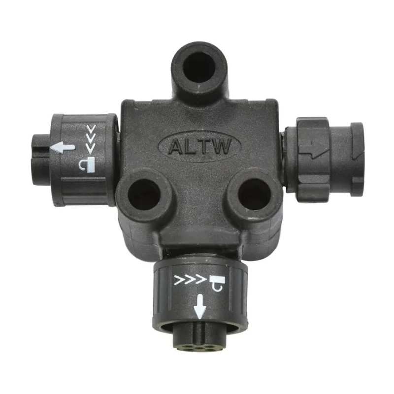 Amphenol Industrial T Circular Connector Adapter 4 Female 4 Male 300V 5A LTW X-Lok Series AB-AD-040404-FFM-TQ001