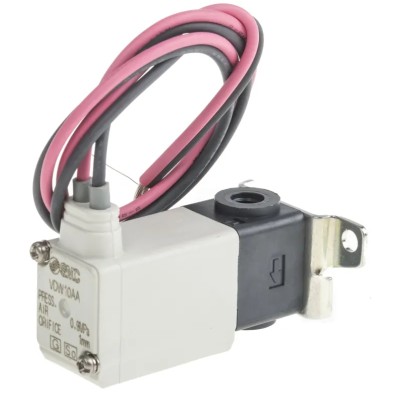 SMC Pneumatic Solenoid Valve 2/2 Solenoid/Spring Rc Threaded Port M5 24V dc 2.5W Resin Body VDW10AA