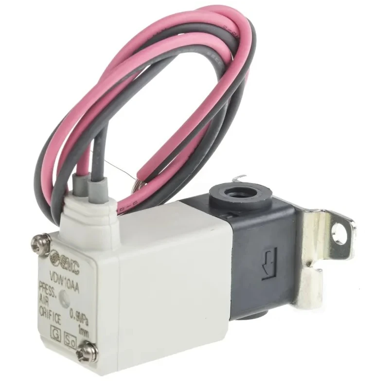 SMC Pneumatic Solenoid Valve 2/2 Solenoid/Spring Rc Threaded Port M5 24V dc 2.5W Resin Body VDW10AA