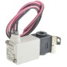 SMC Pneumatic Solenoid Valve 2/2 Solenoid/Spring Rc Threaded Port M5 24V dc 2.5W Resin Body VDW10AA