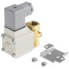 SMC Pneumatic Solenoid Valve 2/2 NC Solenoid/Spring G VX Series, Brass Body, 230V AC, 1/4 in Port Size VX224ELAXB