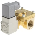 SMC Pneumatic Solenoid Valve Brass Body 3/4 in G Thread 2-Port 24V DC 4.5W VXD252LGA