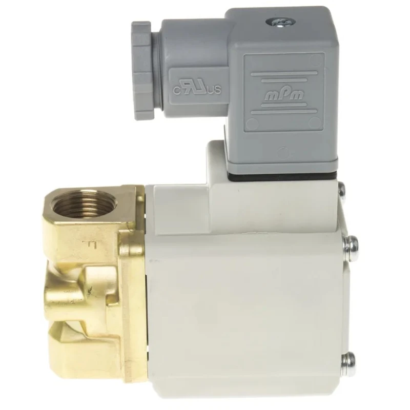 SMC Pneumatic 2/2 Solenoid/Spring Valve 3/8 in Threaded Port NBR Seal Aluminium Body 24V DC 10.5W VX232DGAXB
