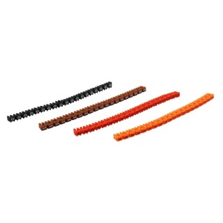 RS PRO Clip-On Pre-Printed Cable Marker for 2.2-2.8 mm Cables, Polyamide 66, Flame Retardant, Model 215-3054