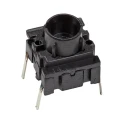 MEC Black Tactile Switch Cap 4 mm Actuator Length SPST 50mA 24V DC Through Hole IP67 3F Series