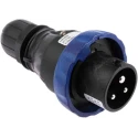 Scame OPTIMA-EX(GD) IP66 Blue Cable Mount 2P+PE Straight Power Connector IECEx/ATEX 16A 200-250V IP66 IP66