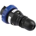 Scame OPTIMA-EX(GD) IP66 Blue Cable Mount 2P+PE Straight Power Connector IECEx/ATEX 16A 200-250V IP66 IP66