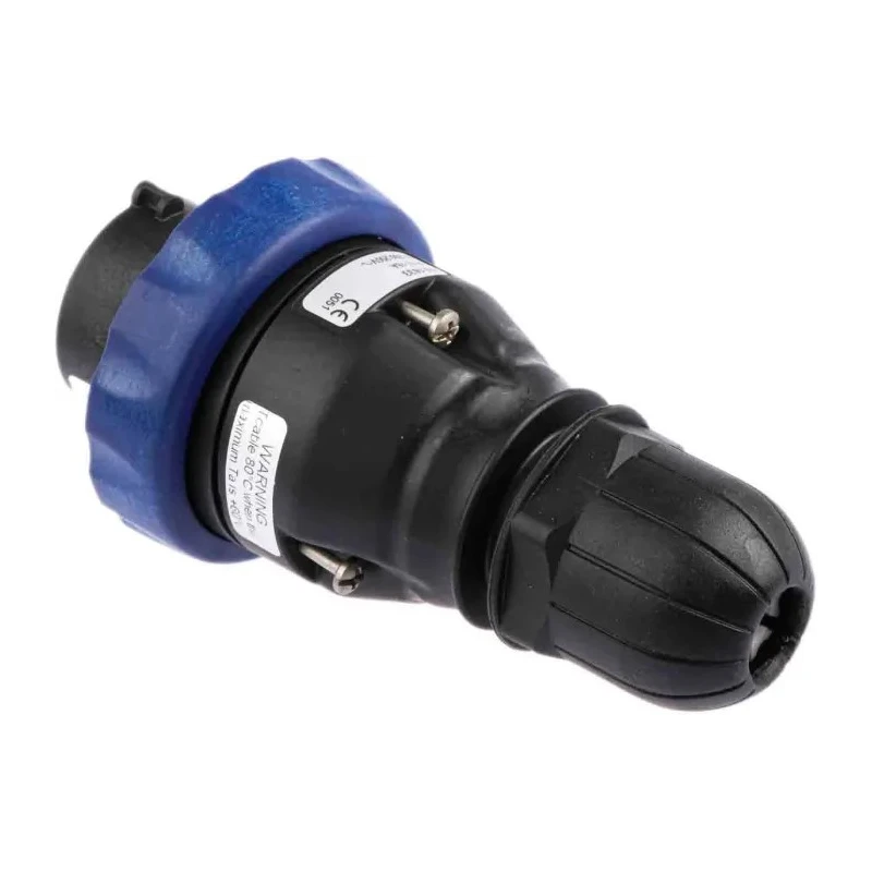 Scame OPTIMA-EX(GD) IP66 Blue Cable Mount 2P+PE Straight Power Connector IECEx/ATEX 16A 200-250V IP66 IP66