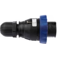 Scame OPTIMA-EX(GD) IP66 Blue Cable Mount 2P+PE Straight Power Connector IECEx/ATEX 16A 200-250V IP66 IP66