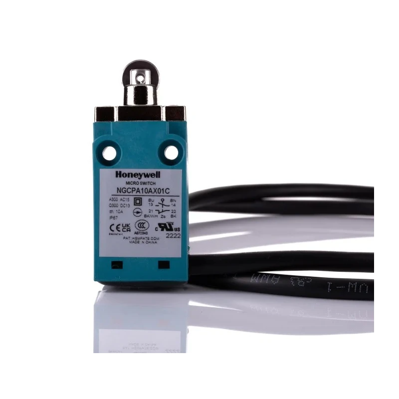 Honeywell Technologies NGC Series Roller Plunger Limit Switch, IP67, Plastic Housing, 400V AC, 10A NGCPA10AX01C