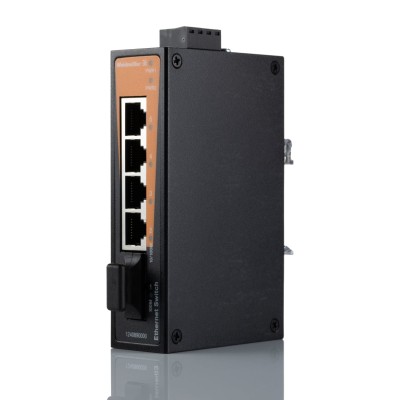 Weidmüller Unmanaged 5 Port Ethernet Switch Rack Mount, 4 RJ-45 Ports, 2 SFP Ports, 115x30x70mm, Model 1240890000