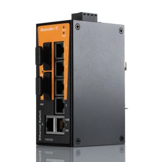 Weidmüller Unmanaged Ethernet Switch 8 Ports, 6 RJ45 Ports, 2 SFP Ports, Compact 115x50x70mm, Taiwan 1240910000