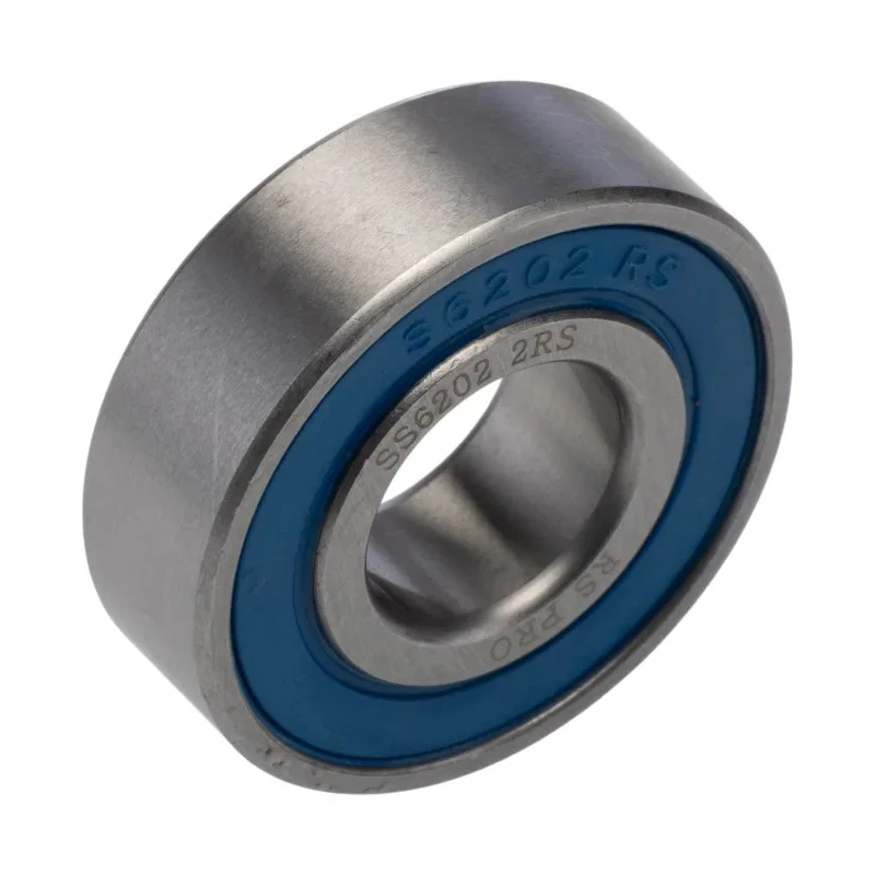 RS PRO Stainless Steel Single Row Deep Groove Ball Bearing 15 mm ID, 35 mm OD, 11 mm Width SS6202-2RS