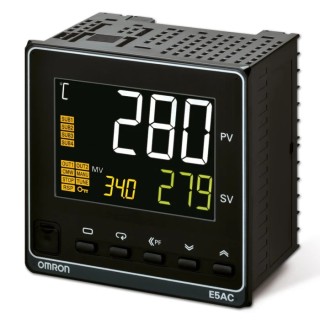Omron Panel Mount PID Temperature Controller 2 Input 4 Output Relay 240V ac E5AC