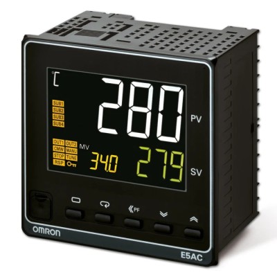 Omron Panel Mount PID Temperature Controller 2 Input 4 Output Relay 240V ac E5AC