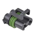 Delphi Metri-Pack 630 2 Way Female Automotive Crimp Connector Black Polyamide Housing 46A Current 10737825