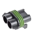 Delphi Metri-Pack 630 2 Way Female Automotive Crimp Connector Black Polyamide Housing 46A Current 10737825