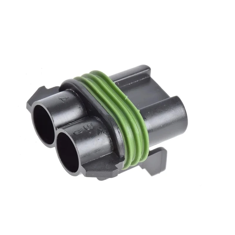 Delphi Metri-Pack 630 2 Way Female Automotive Crimp Connector Black Polyamide Housing 46A Current 10737825