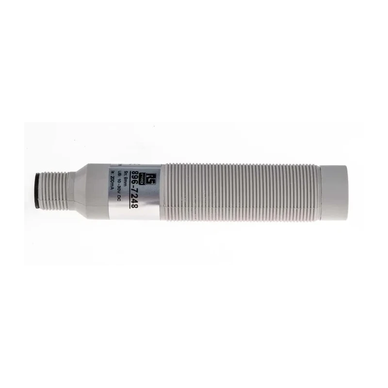 RS PRO Threaded Barrel Capacitive Proximity Sensor 8 mm Detection M18 x 1 PNP 200mA 30V AC/DC 896-7248
