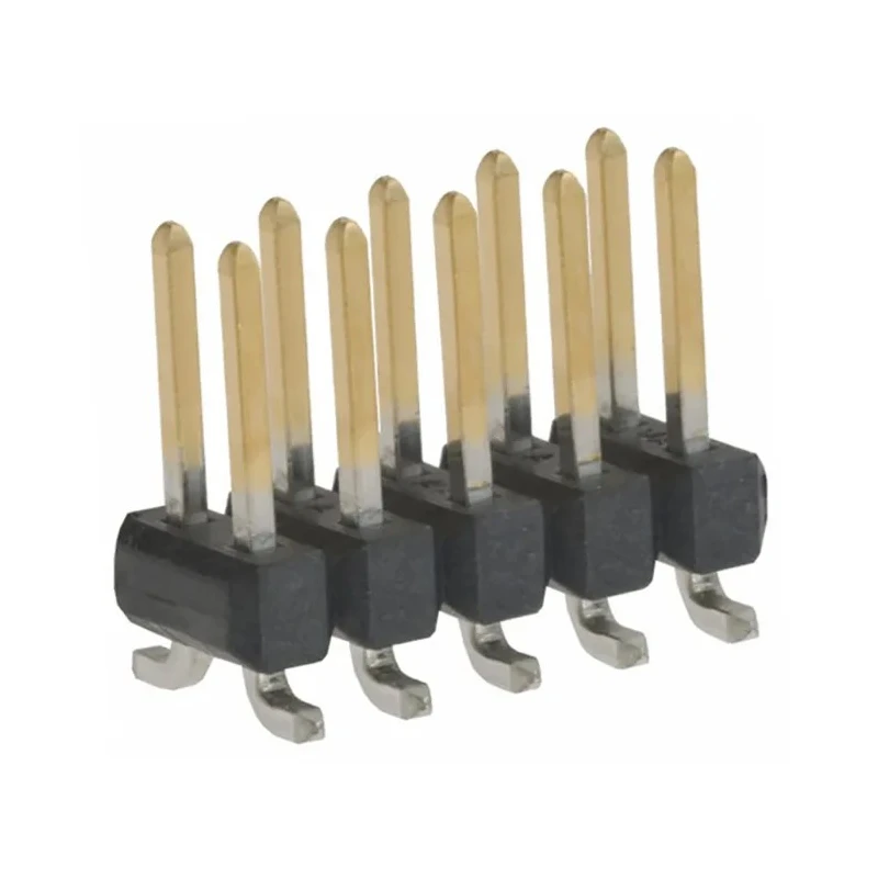 Amphenol FCI C-Grid Series Straight Surface Mount Pin Header 10 Contacts 2.54mm Pitch 2 Row Unshrouded 1591-0100