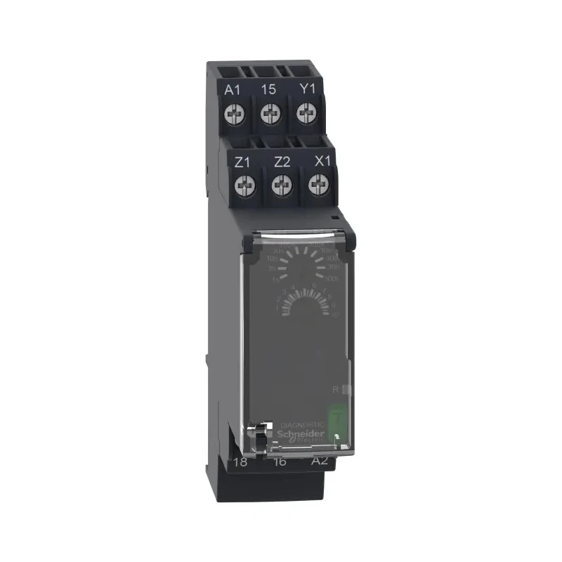 Schneider Electric Harmony Time Series DIN Rail Timer Relay 1-Contact 24 to 240 V DC/AC 250 V AC 8A OFF Delay RE22R1CMR